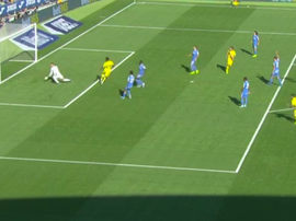 Junior scored his first ever goal for Barcelona.Captura/MovistarLaLiga