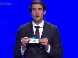 Kaká, en el sorteo de la Champions League 2018. Captura