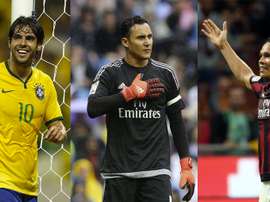 Kaká, Keylor Navas y Carlos Bacca. BeSoccer
