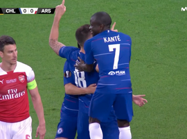 Giroud, l'ex gunner a marqué à Arsenal ! Capture/Movistar