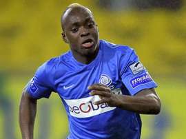 Kebano, en un partido con el Genk. Genk