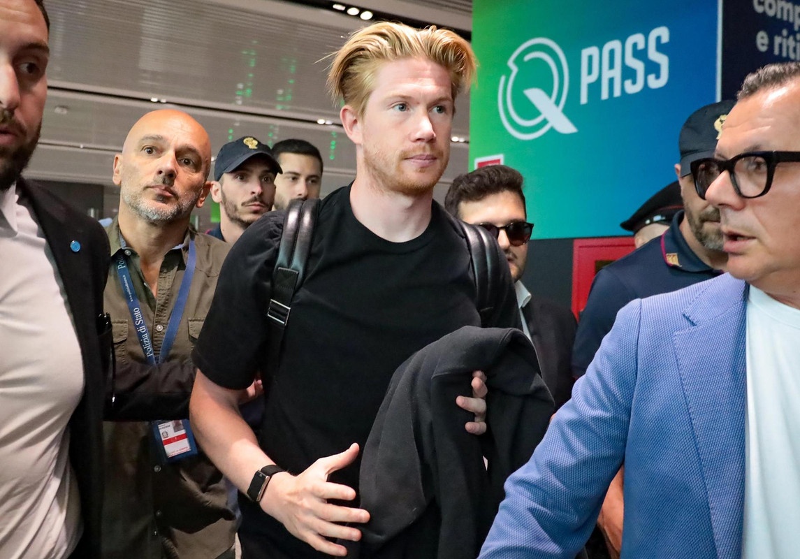 De Bruyne ya está en Italia para el reconocimiento médico
