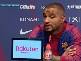 Boateng não quis polémicas. Captura/FCBarcelona