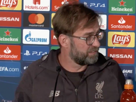 Klopp fica zangado com tradutor de alemão. Captura/Eurosport