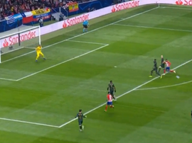 Koke scored for Atletico Madrid against Monaco. Captura/RMCSports
