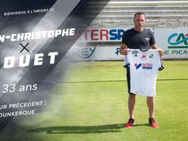 'Amiens SC annonce la signature pour une saison du gardien, Jean-Christophe Bouet. Twitter