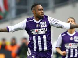 L'international camérounais, Kana-Biyic, pendant un match avec Toulouse. L'Équipe