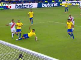 Guerrero marque un nouveau but historique après l'intervention de la VAR. Capture/SportTV1