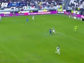 La double boulette de Buffon et De Ligt qui va coûter cher à la Juve. Capture/BeINSports