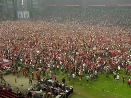 El Parken Stadion de Copenhague se llenó para ver el partido. Captura/TV2Sporten