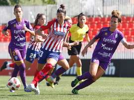 El Atleti recibe al Madrid. Twitter/AtletiFemenino