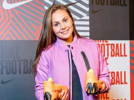 Martens, la más votada del once mundial de 2017. Twitter/LiekeMartens
