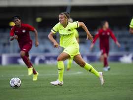 Patri Guijarro no podrá estar ante el Albacete. Twitter/FCBFemení