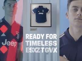 Esse é o segundo uniforme da Juventus para a temporada 20-21. Capturas/Juventus