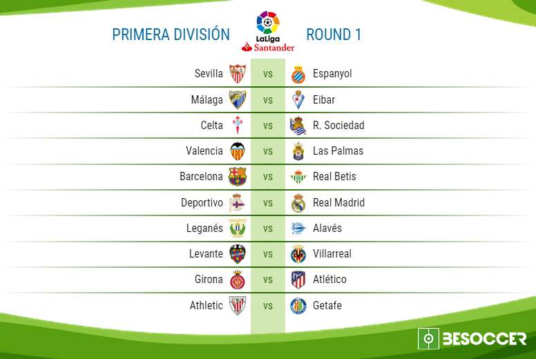 Jadwal Pertandingan La Liga 2017/18 Opening Weekend