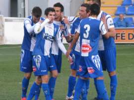 La plantilla del Alcoyano con Fran Miranda. Twitter