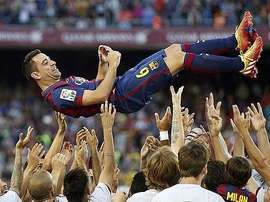 Cinq ans sans le chef d'orquestre du Barça. EFE