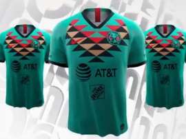Le nouveau maillot de couleur bleu turquoise. Captura/ClubAmérica