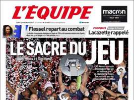 La Une de 'L'Équipe' du 18 mai 2017. L'Équipe