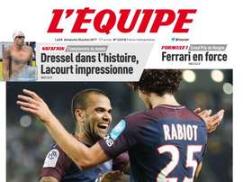 La Une de 'L'Équipe' du 30-07-17. L'Équipe