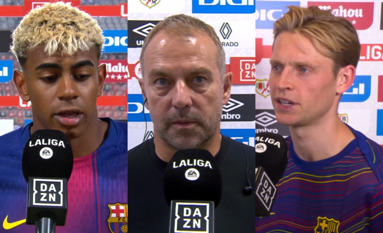 Lamine y Flick hablaron, pero Frenkie 'rajó': No es una Liga seria
