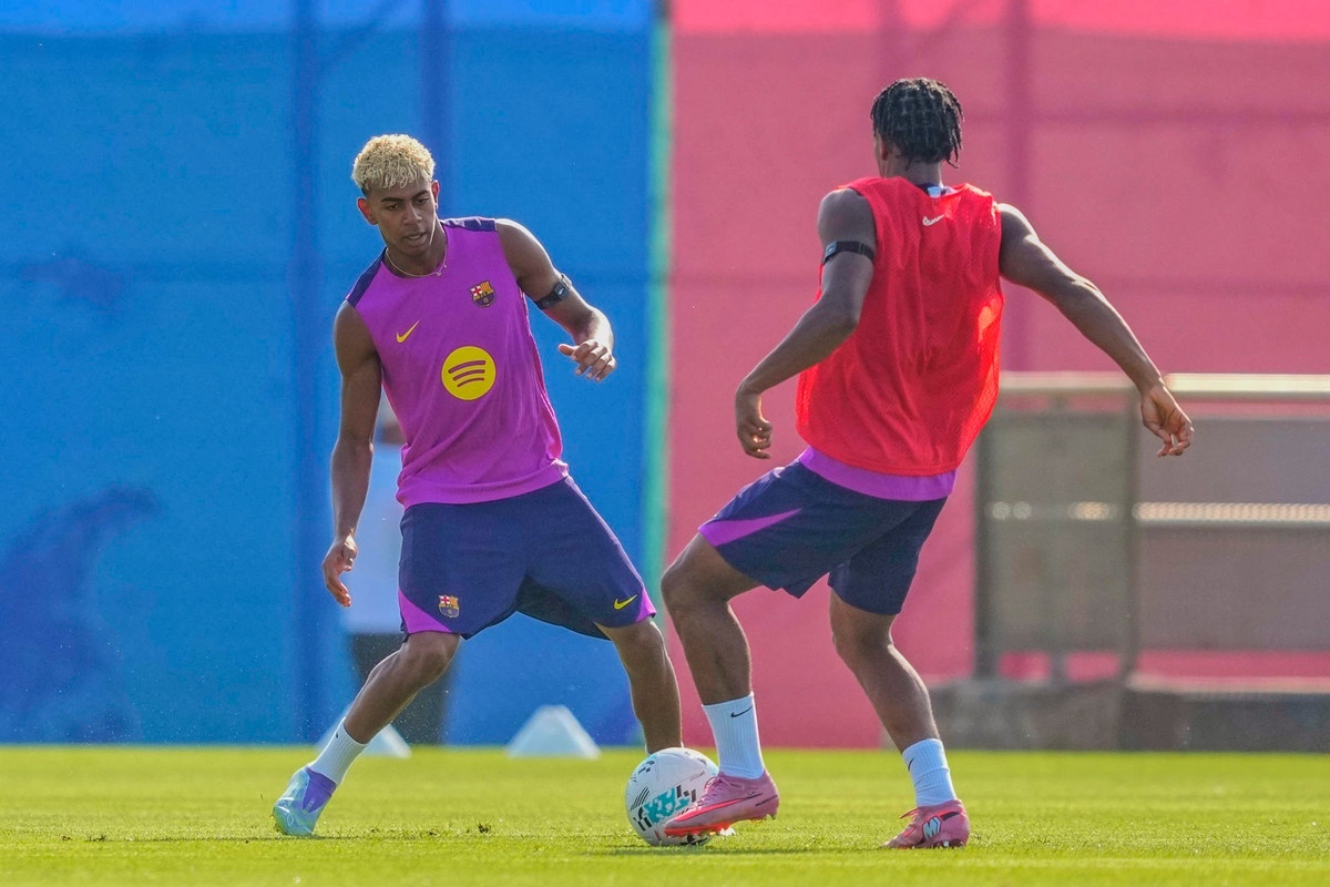 Lamine et Balde s'entraînent avec le groupe et visent la Real Sociedad