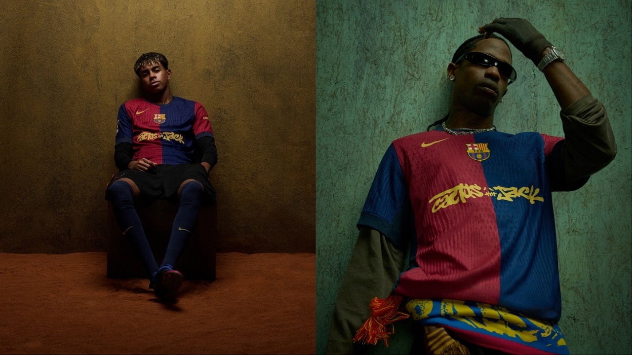Travis Scott, protagonista della maglia del Barcellona nel 'Clásico'