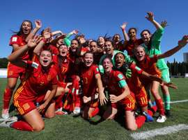 Las jugadoras de Toña buscan su segunda final mundialista. Twitter/SeFutbolFem