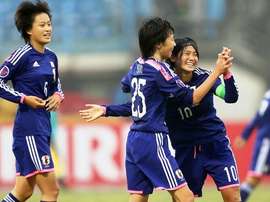 Las jugadoras de Japón celebran un gol logrado en el pasado Mundial Sub 17 en Costa Rica. FIFA