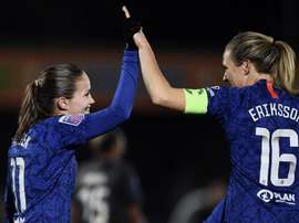 Chelsea, premier club à adapter l'entraînement au cycle menstruel. Twitter/MagdalenaEriksson