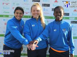 Kristina Fisher se queda en el Sporting Huelva. Twitter/SportingClubHuelva