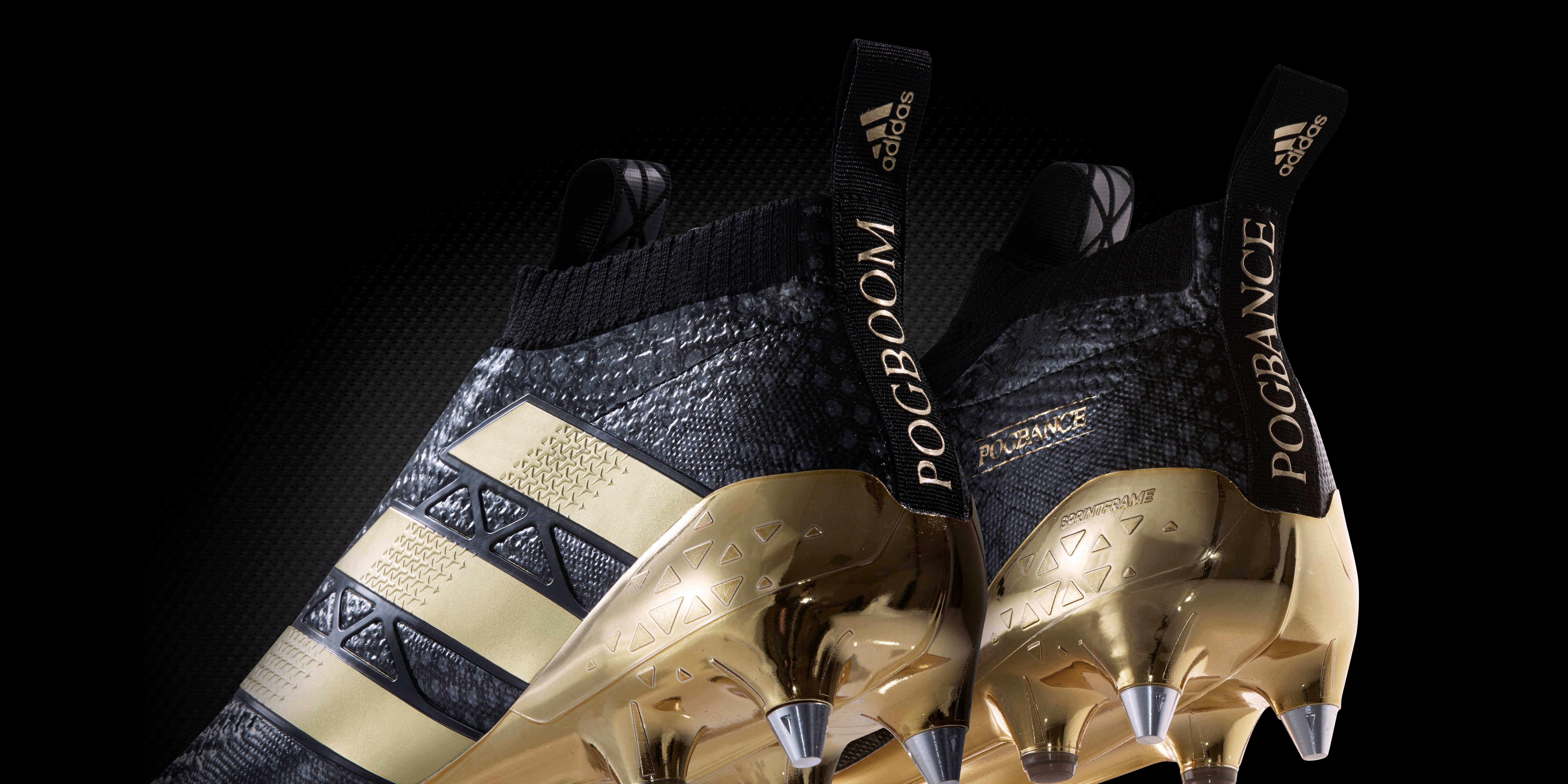 pogba black and gold boots