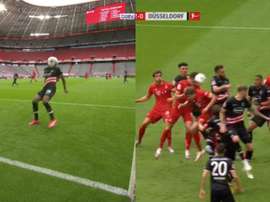 Pavard provoque le premier but et marque le second du Bayern. Captures/BeinSports