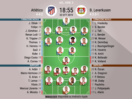 e formazioni ufficiali di Atletico M-Bayer Leverkusen BeSoccer