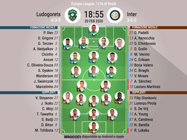 Le formazioni ufficiali di Ludogorets -Inter. BeSoccer
