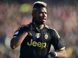 Le milieu de la Juventus Paul Pogba buteur contre Carpi, le 20 décembre 2015 à Modène. AFP