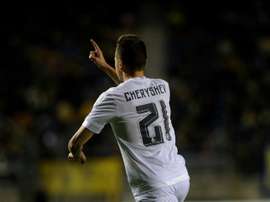 Le Russe du Real Madrid Denis Cheryshev, buteur à Cadiz en Coupe du Roi, le 2 décembre 2015. AFP