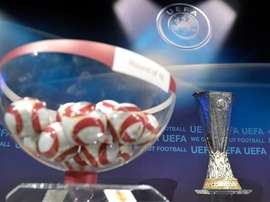 Le tirage au sort de la Ligue Europa à Nyon. AFP