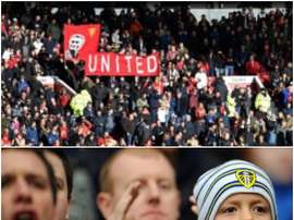 Rivals Leeds and United could face off again next summer. AFP/MONTAGE