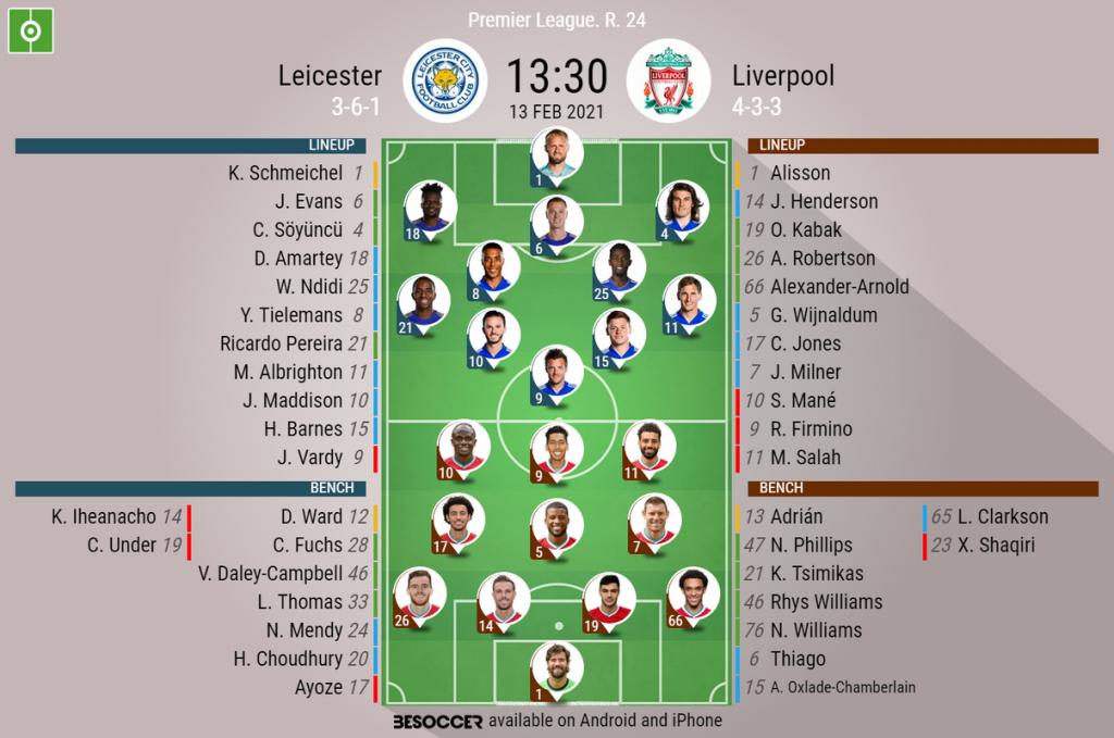 Leicester V Liverpool As It Happened