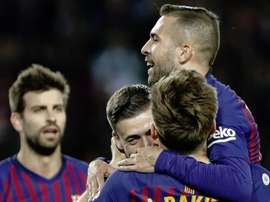 A média de idade do Barça pode ser um problema. EFE