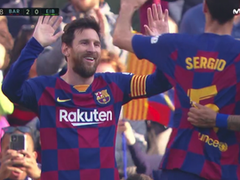 Messi signe un hat-trick après dont deux buts en trois minutes. Capture/Movistar+