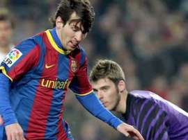 Leo Messi já marcou um hat-trick a De Gea. EFE