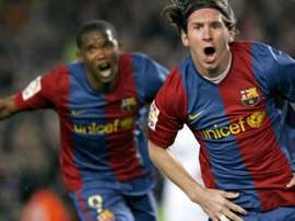 Inesquecível 'triplete' de Messi no Real. EFE