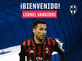 Leonel Vangioni, défenseur de l'AC Milan, s'est officiellement engagé avec Monterrey. RayadosOficial