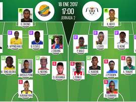 The official line-ups. BeSoccer