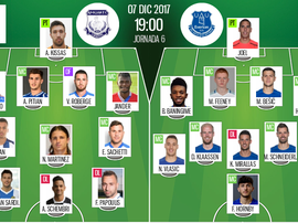Les compos officielles du match d'Europa League entre l'Apollon Limassol et Everton. BeSoccer