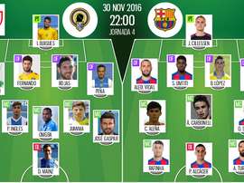 Les compos officielles du match de Copa Del Rey Barcelone-Hercules