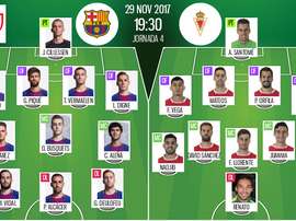 Les compos officielles du match de Coupe du Roi entre Barcelone et le Real Murcie. BeSoccer