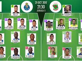 Les compos officielles du match de Liga NOS entre Porto et Pacos de Ferreira. BeSoccer